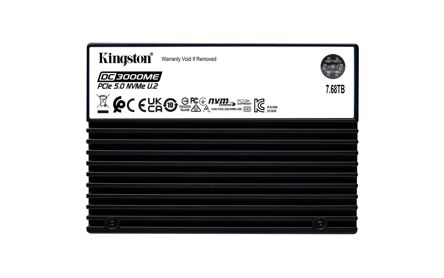 Kingston Technology DC3000ME 7.68 TB U.2 PCI Express 5.0 NVMe 3D eTLC
