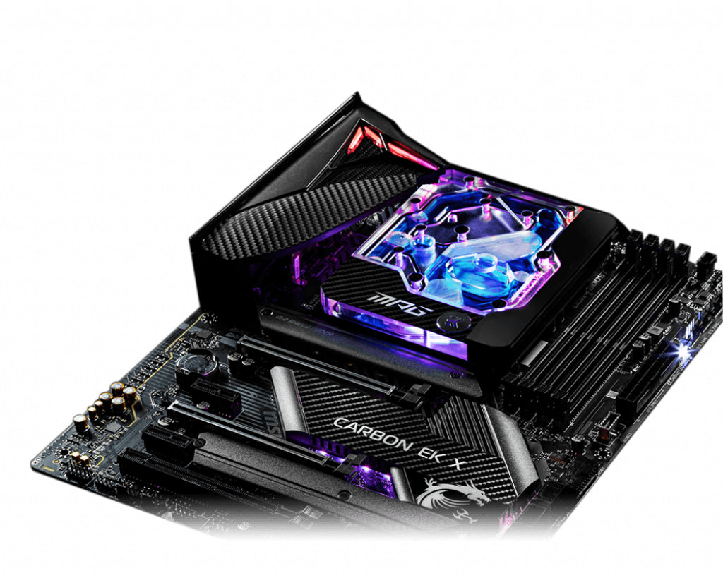 MSI MPG Z490 CARBON EK X Intel Z490 LGA 1200 (Socket H5) ATX