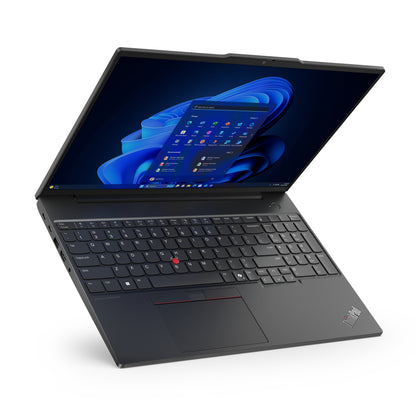 Lenovo ThinkPad E16 Gen 2 (AMD) AMD Ryzen™ 5 PRO 7535U Laptop 16" WUXGA 16 GB DDR5-SDRAM 256 GB SSD Wi-Fi 6 (802.11ax) Windows 11 Pro Black