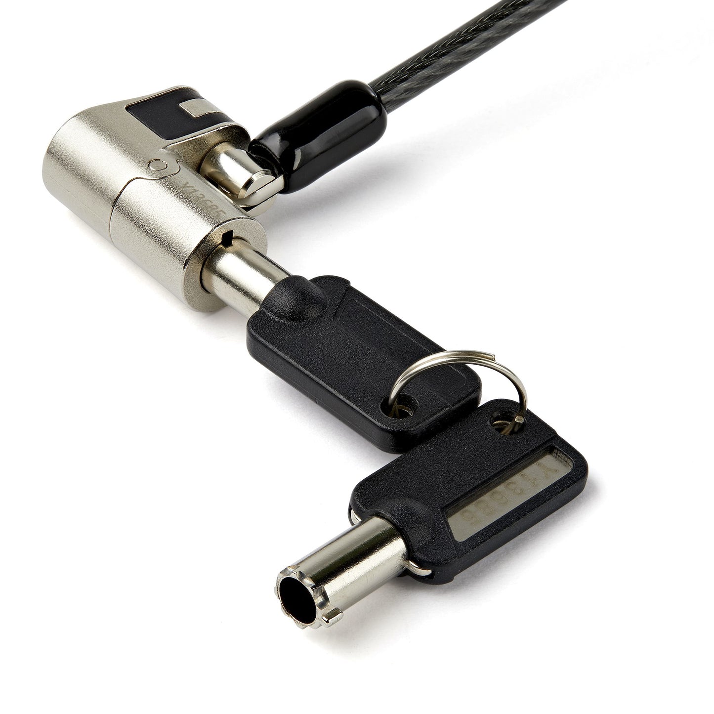 StarTech.com LTULOCKKEY cable lock Black, Stainless steel 78.7" (2 m)