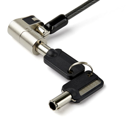 StarTech.com LTULOCKKEY cable lock Black, Stainless steel 78.7" (2 m)
