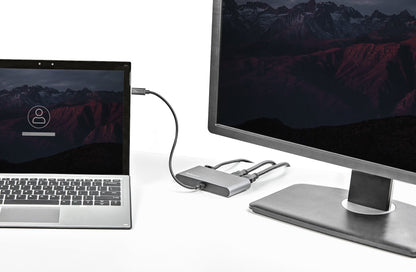 StarTech.com TB3DKM2HDL laptop dock/port replicator Wired Thunderbolt 3 Gray