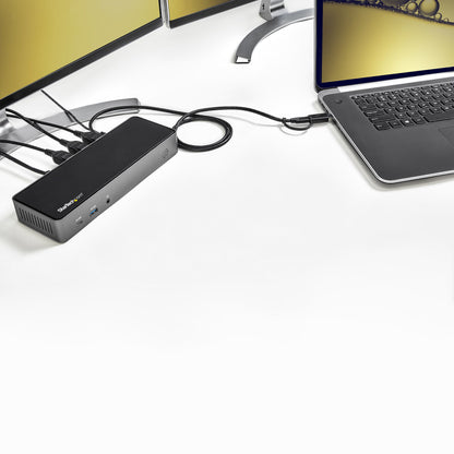 StarTech.com DK31C3HDPD laptop dock/port replicator Wired USB 3.2 Gen 2 (3.1 Gen 2) Type-C Black, Gray