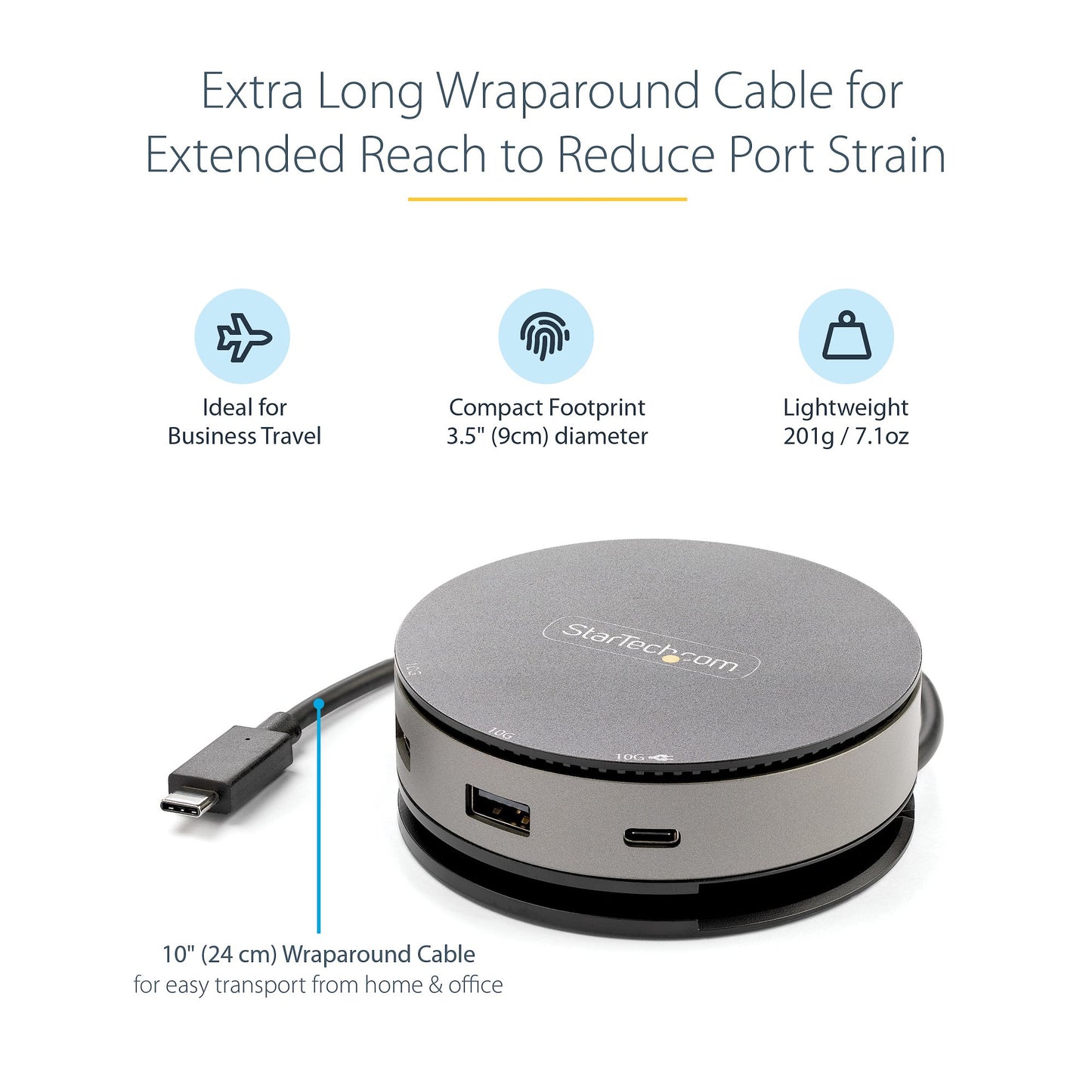 StarTech.com DKT31CHDVCM laptop dock/port replicator Wired USB 3.2 Gen 2 (3.1 Gen 2) Type-C Black, Gray