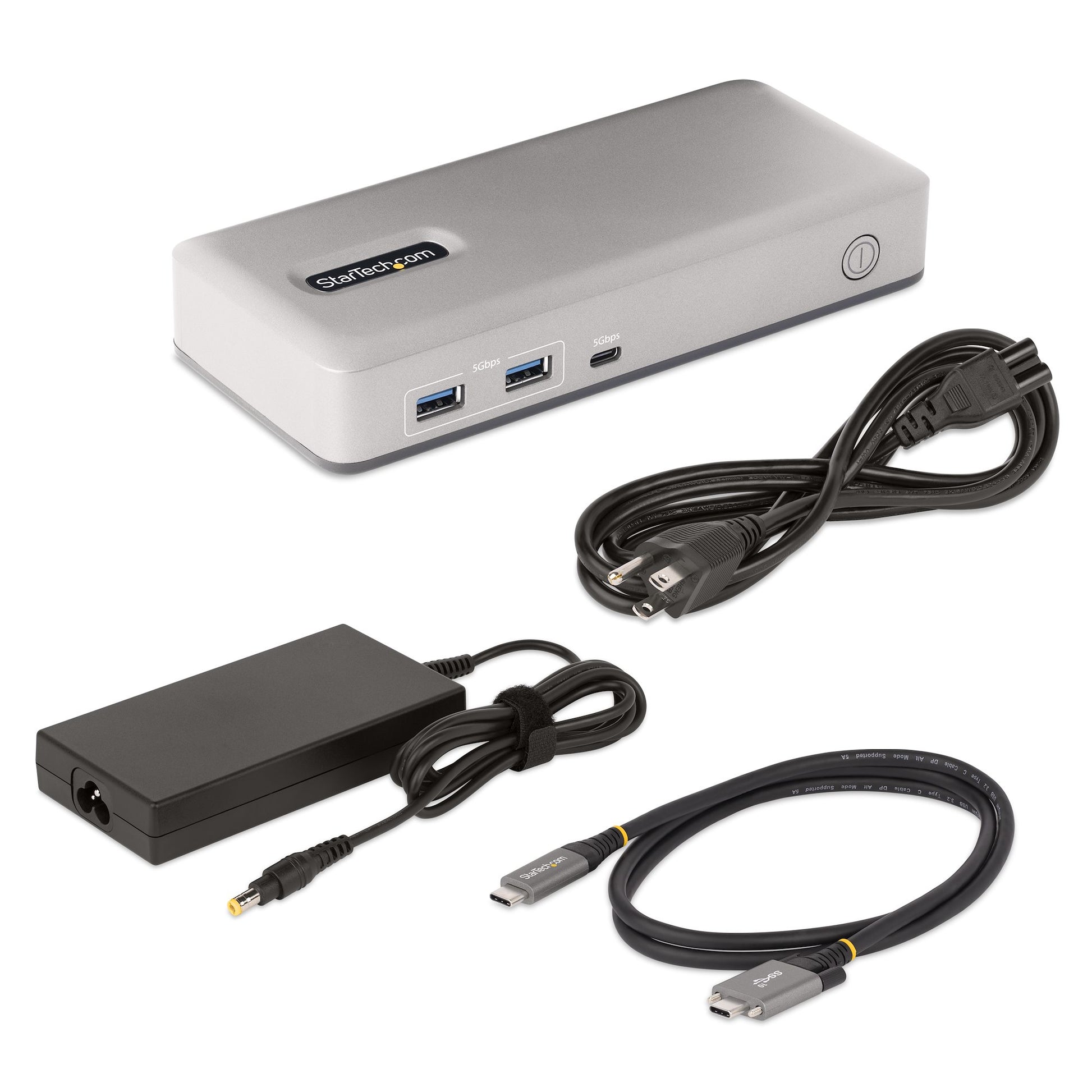 StarTech.com 101N-USBC-DOCK laptop dock/port replicator Wired USB 3.2 Gen 1 (3.1 Gen 1) Type-C Gray