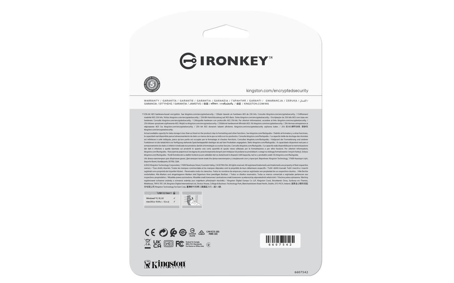 Kingston Technology IronKey Vault Privacy 50 USB flash drive 16 GB USB Type-C 3.2 Gen 1 (3.1 Gen 1) Black, Blue