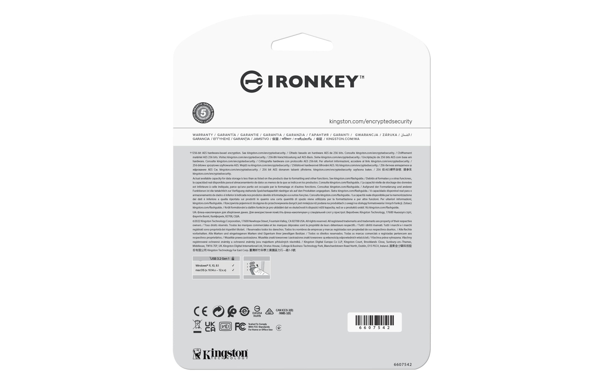 Kingston Technology IronKey Vault Privacy 50 USB flash drive 16 GB USB Type-C 3.2 Gen 1 (3.1 Gen 1) Black, Blue