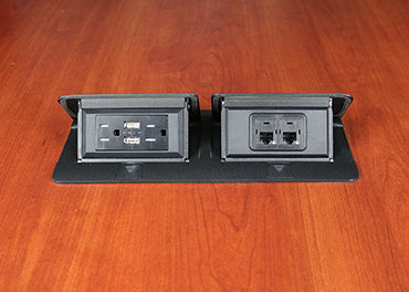 Middle Atlantic Products DQFP15UBK-2A socket-outlet