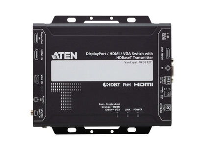 ATEN VE3912T AV extender AV transmitter Black