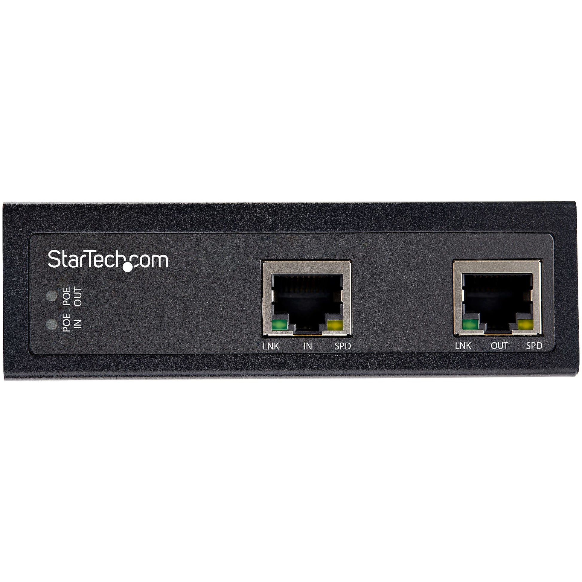 StarTech.com POEEXT1G60W network extender Network repeater Black 100, 1000 Mbit/s