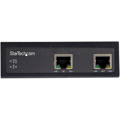 StarTech.com POEEXT1G60W network extender Network repeater Black 100, 1000 Mbit/s