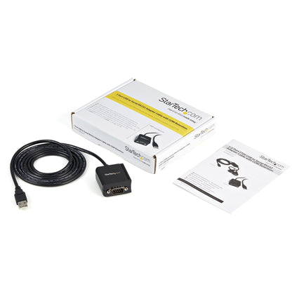 StarTech.com ICUSB2321F cable gender changer DB-9 USB 2.0 A Black