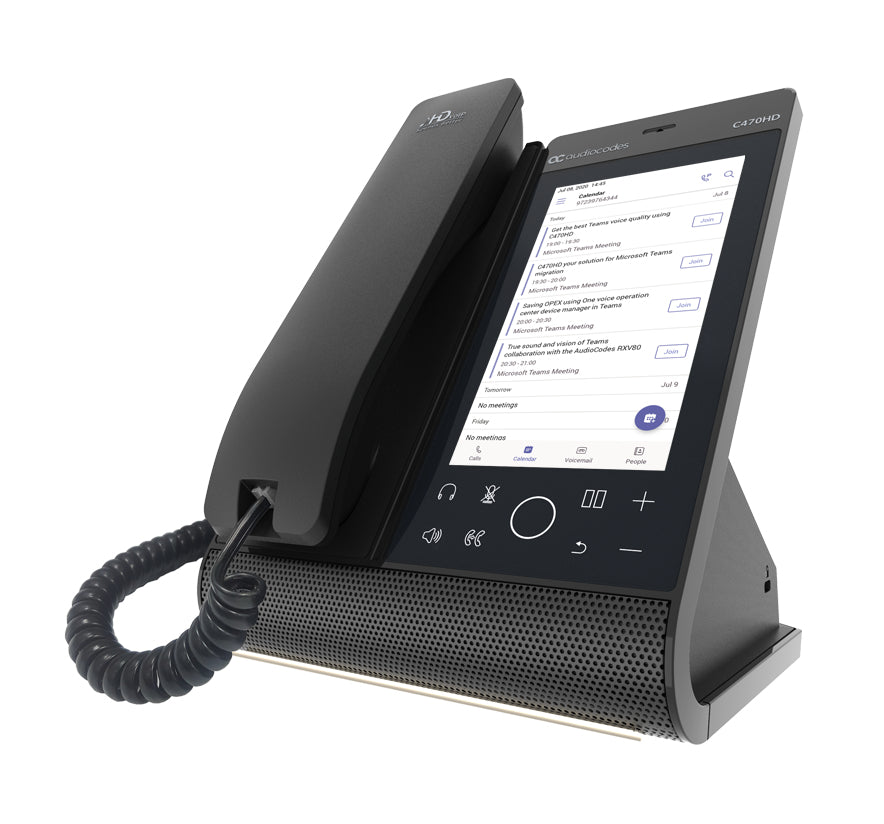 AudioCodes C470HD IP phone Black TFT Wi-Fi