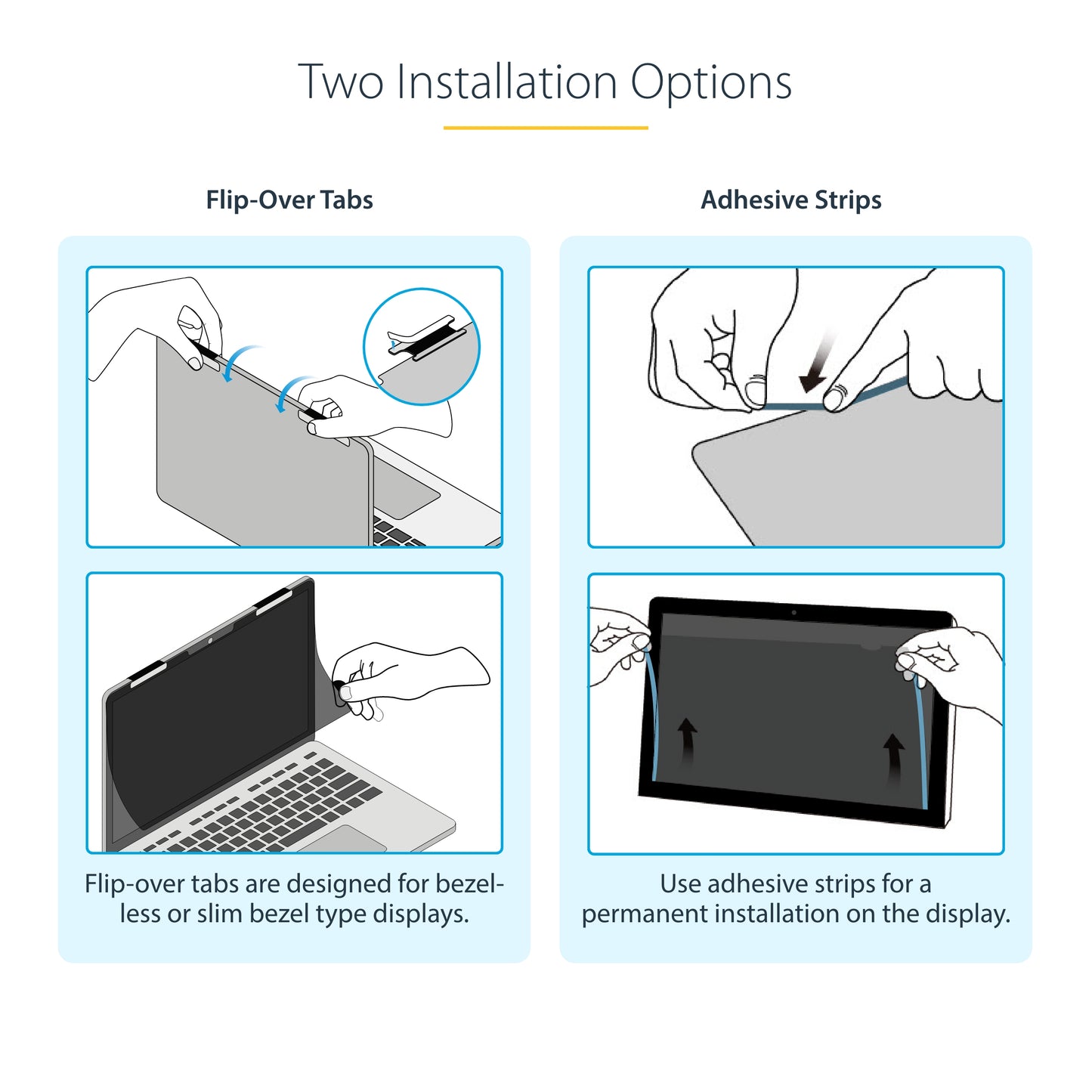 StarTech.com 14LT-PRIVACY-SCREEN display privacy filters 14" Laptop Frameless display privacy filter