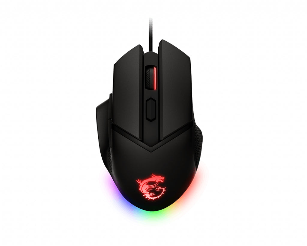 MSI CLUTCHGM20ELITE mouse Gaming Right-hand USB Type-A Optical 6400 DPI