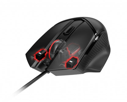 MSI CLUTCHGM20ELITE mouse Gaming Right-hand USB Type-A Optical 6400 DPI