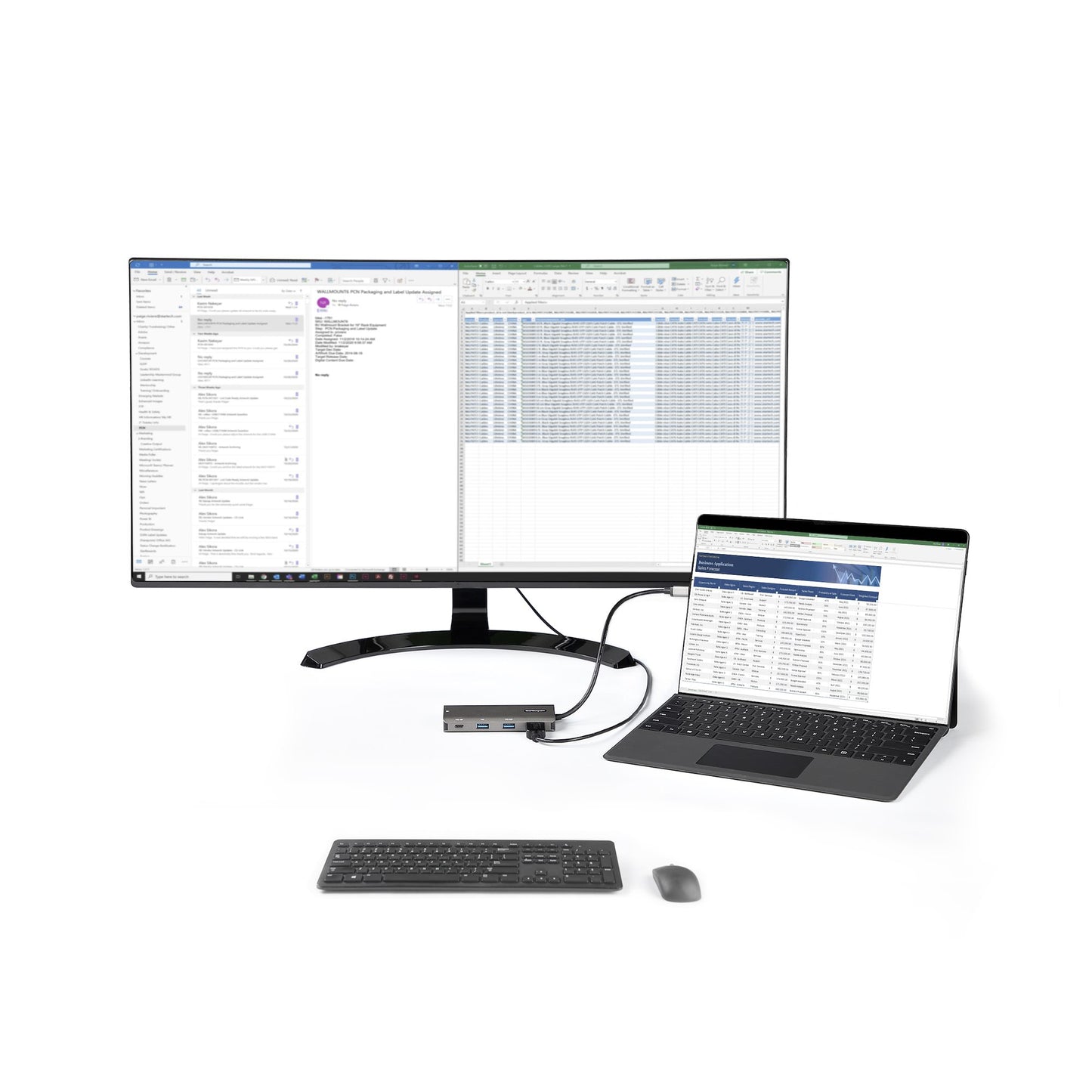 StarTech.com DKT31CHPDL laptop dock/port replicator Wired USB 3.2 Gen 2 (3.1 Gen 2) Type-C Black, Gray
