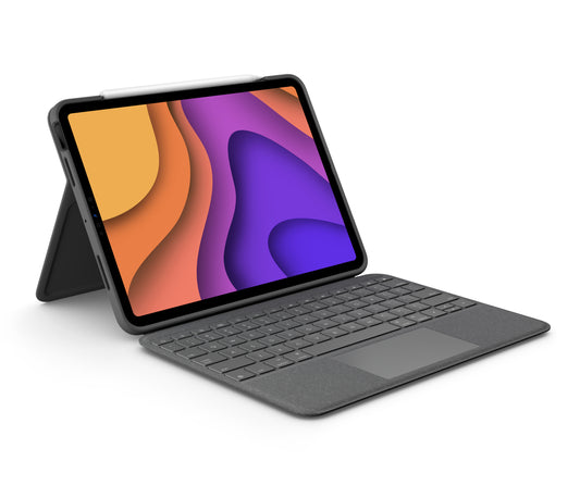 Logitech Folio Touch QWERTY English Smart Connector Gray