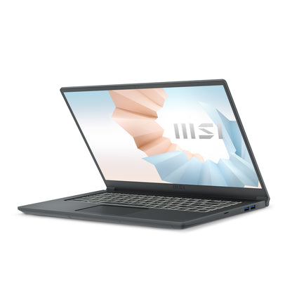 MSI Modern 15 A11SB-220 Intel® Core™ i7 i7-1165G7 Laptop 15.6" Full HD 16 GB DDR4-SDRAM 1 TB SSD NVIDIA GeForce MX450 Wi-Fi 6 (802.11ax) Windows 10 Home Gray