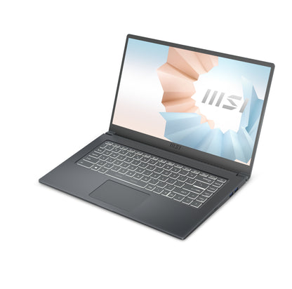 MSI Modern 15 A11SB-220 Intel® Core™ i7 i7-1165G7 Laptop 15.6" Full HD 16 GB DDR4-SDRAM 1 TB SSD NVIDIA GeForce MX450 Wi-Fi 6 (802.11ax) Windows 10 Home Gray