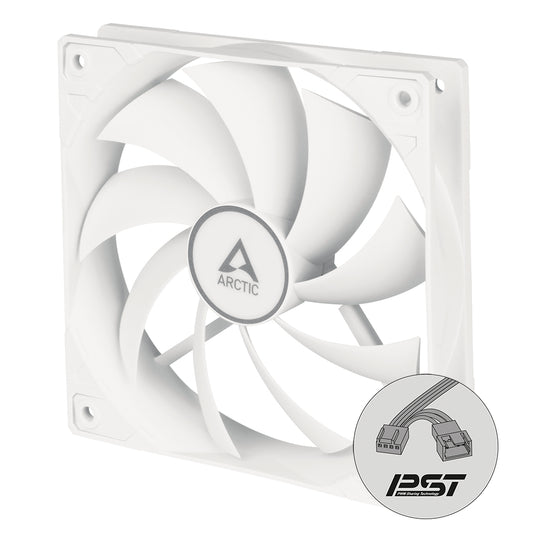 ARCTIC F12 PWM PST (White) Computer case Fan 4.72" (12 cm) 1 pc(s)