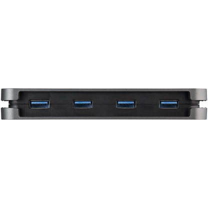 StarTech.com HB30CM4AB interface hub USB 3.2 Gen 1 (3.1 Gen 1) Type-C 5000 Mbit/s Black, Gray