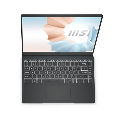 MSI Modern 14 B11MO-036 Intel® Core™ i7 i7-1165G7 Laptop 14" Full HD 8 GB DDR4-SDRAM 512 GB SSD Wi-Fi 5 (802.11ac) Windows 10 Home Gray