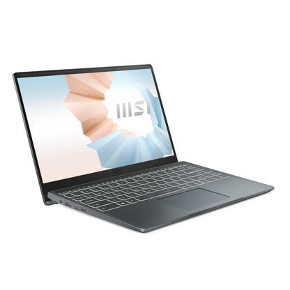 MSI Modern 14 B11SB-083 Intel® Core™ i7 i7-1165G7 Laptop 14" Full HD 16 GB DDR4-SDRAM 1 TB SSD NVIDIA GeForce MX450 Wi-Fi 5 (802.11ac) Windows 10 Pro Gray