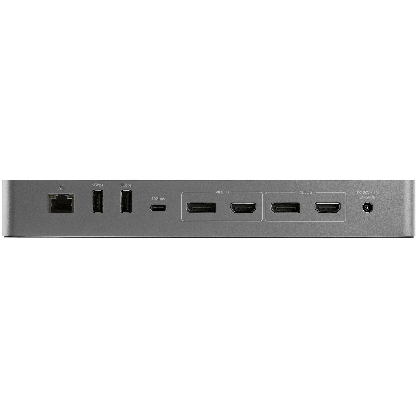 StarTech.com TB3CDK2DH laptop dock/port replicator Wired Thunderbolt 3 Black, Silver