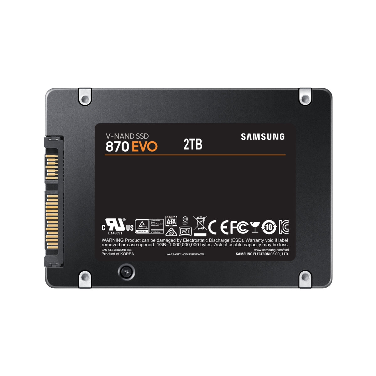 Samsung 870 EVO 2 TB 2.5" Serial ATA III V-NAND MLC