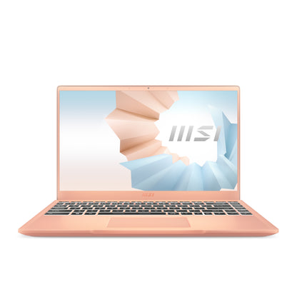 MSI Modern 14 B11SB-290 Intel® Core™ i7 i7-1165G7 Laptop 14" Full HD 16 GB DDR4-SDRAM 512 GB SSD NVIDIA GeForce MX450 Wi-Fi 6 (802.11ax) Windows 10 Home Beige