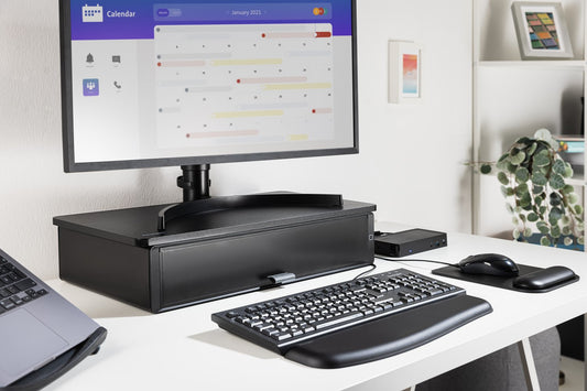 Kensington UVStand™ Monitor Stand with UVC Sanitization Compartment