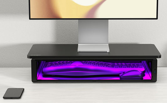 Kensington UVStand™ Monitor Stand with UVC Sanitization Compartment