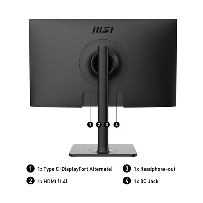MSI Modern MD241P computer monitor 23.8" 1920 x 1080 pixels Full HD LCD Black