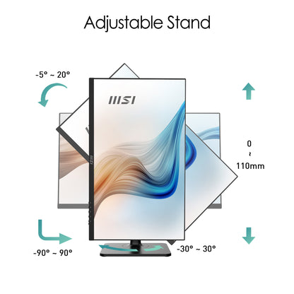 MSI Modern MD241P computer monitor 23.8" 1920 x 1080 pixels Full HD LCD Black
