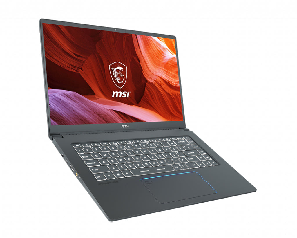 MSI Prestige A10SC-439 Intel® Core™ i7 i7-10710U Laptop 15.6" 4K Ultra HD 32 GB DDR4-SDRAM 1 TB SSD NVIDIA® GeForce® GTX 1650 Max-Q Wi-Fi 6 (802.11ax) Windows 10 Pro Gray