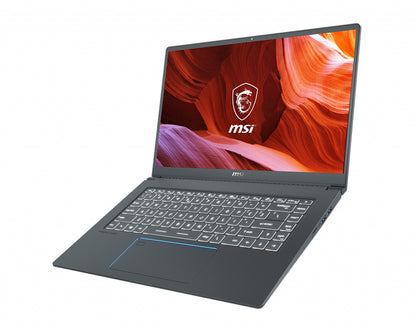 MSI Prestige A10SC-439 Intel® Core™ i7 i7-10710U Laptop 15.6" 4K Ultra HD 32 GB DDR4-SDRAM 1 TB SSD NVIDIA® GeForce® GTX 1650 Max-Q Wi-Fi 6 (802.11ax) Windows 10 Pro Gray