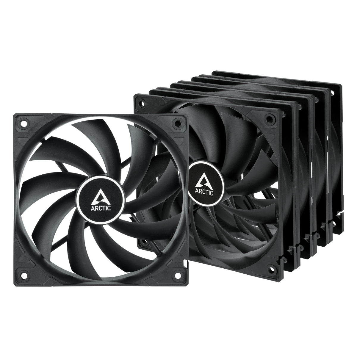 ARCTIC F12 Computer case Fan 4.72" (12 cm) Black 5 pc(s)