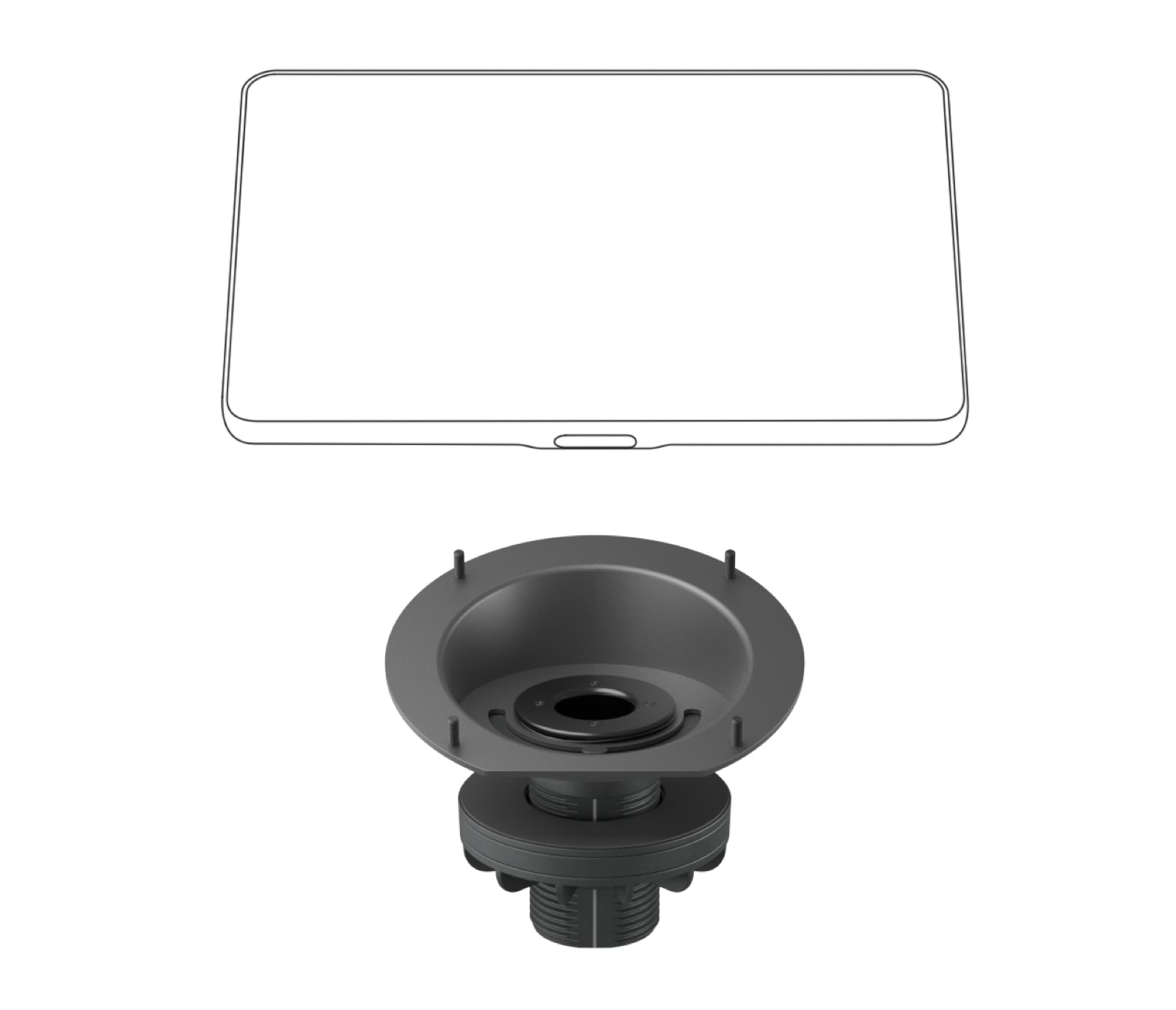 Logitech 952-000080 video conferencing accessory Riser mount Graphite