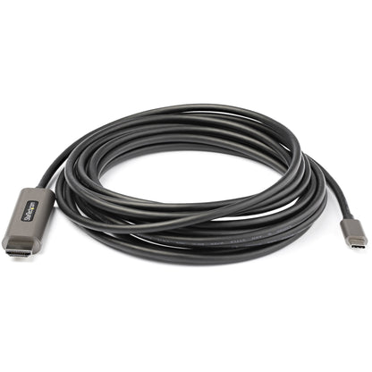 StarTech.com CDP2HDMM5MH video cable adapter 196.9" (5 m) HDMI Type A (Standard) USB Type-C Black, Silver