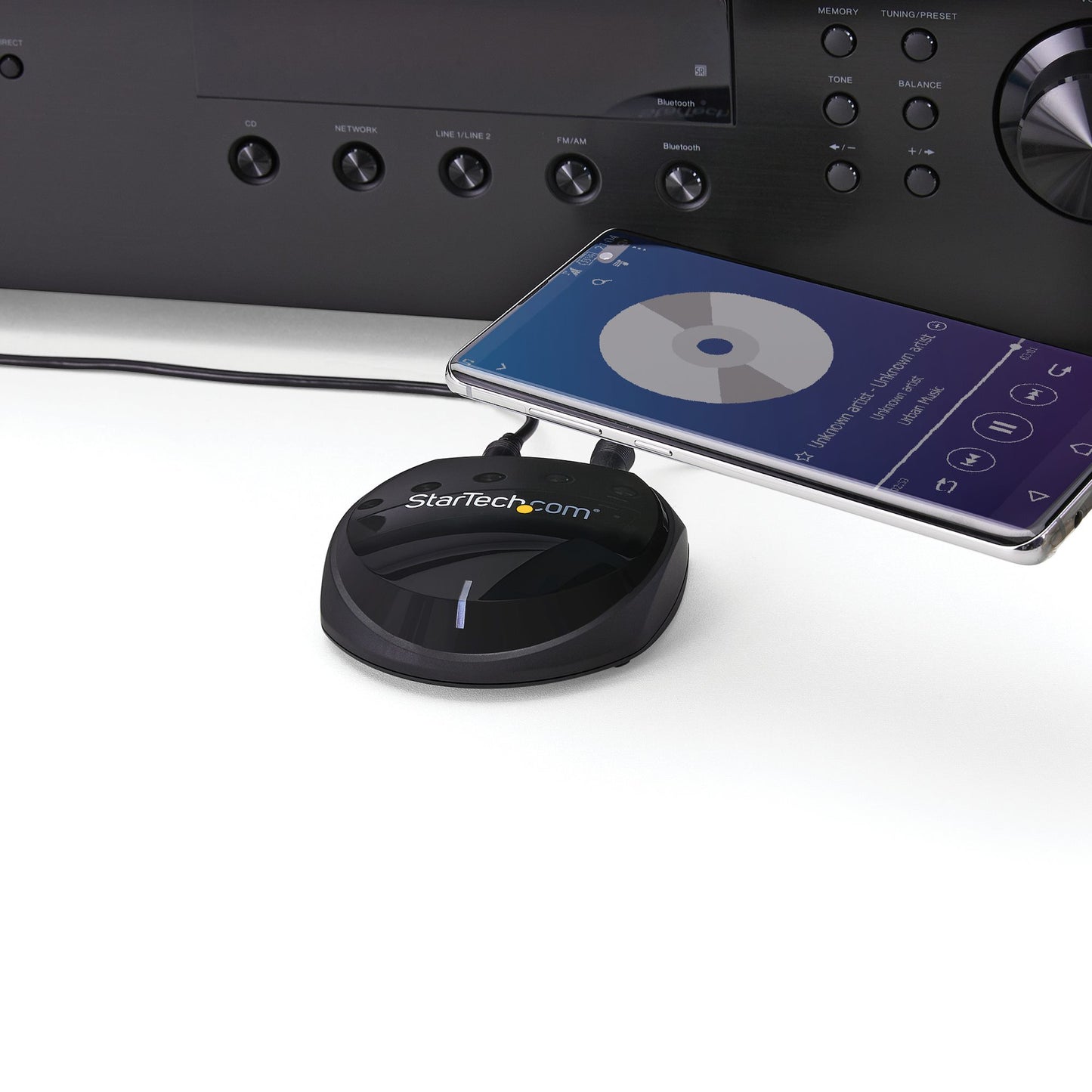 StarTech.com BT52A Bluetooth music receiver 787.4" (20 m) Black