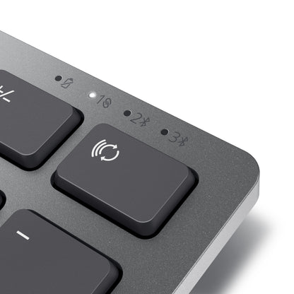 DELL KB700 keyboard Office RF Wireless + Bluetooth English Gray