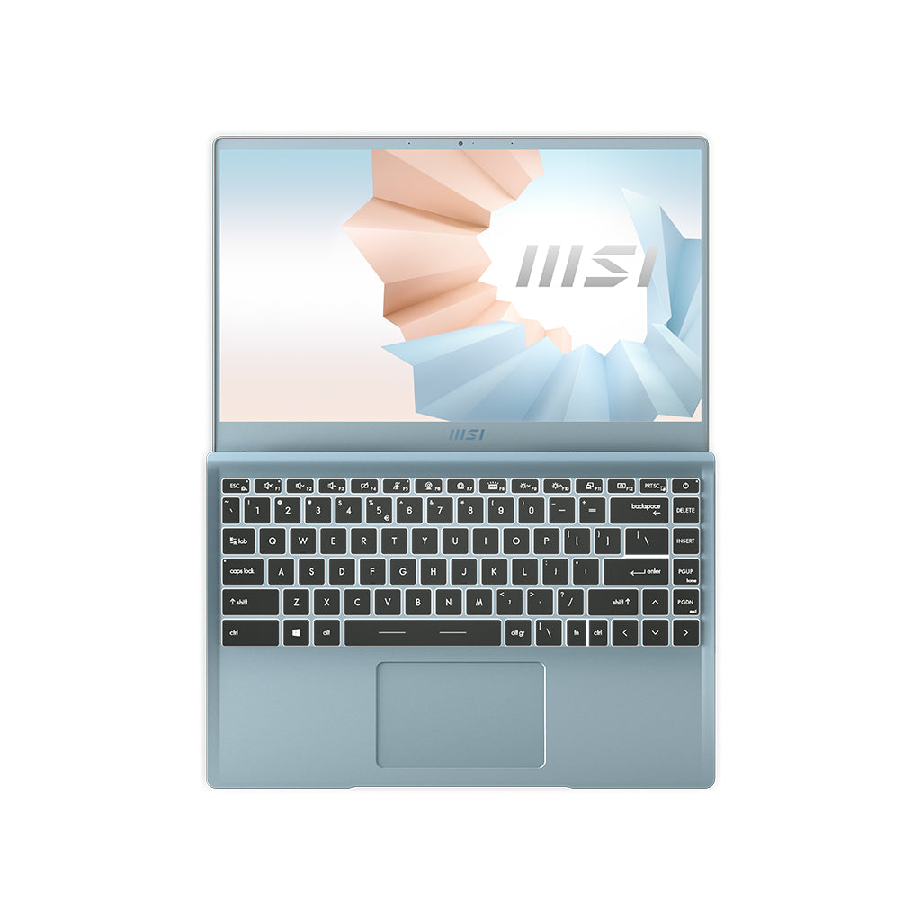MSI Modern B11MO-611 Intel® Core™ i5 i5-1135G7 Laptop 14" Full HD 8 GB DDR4-SDRAM 512 GB SSD Wi-Fi 5 (802.11ac) Windows 10 Home Blue