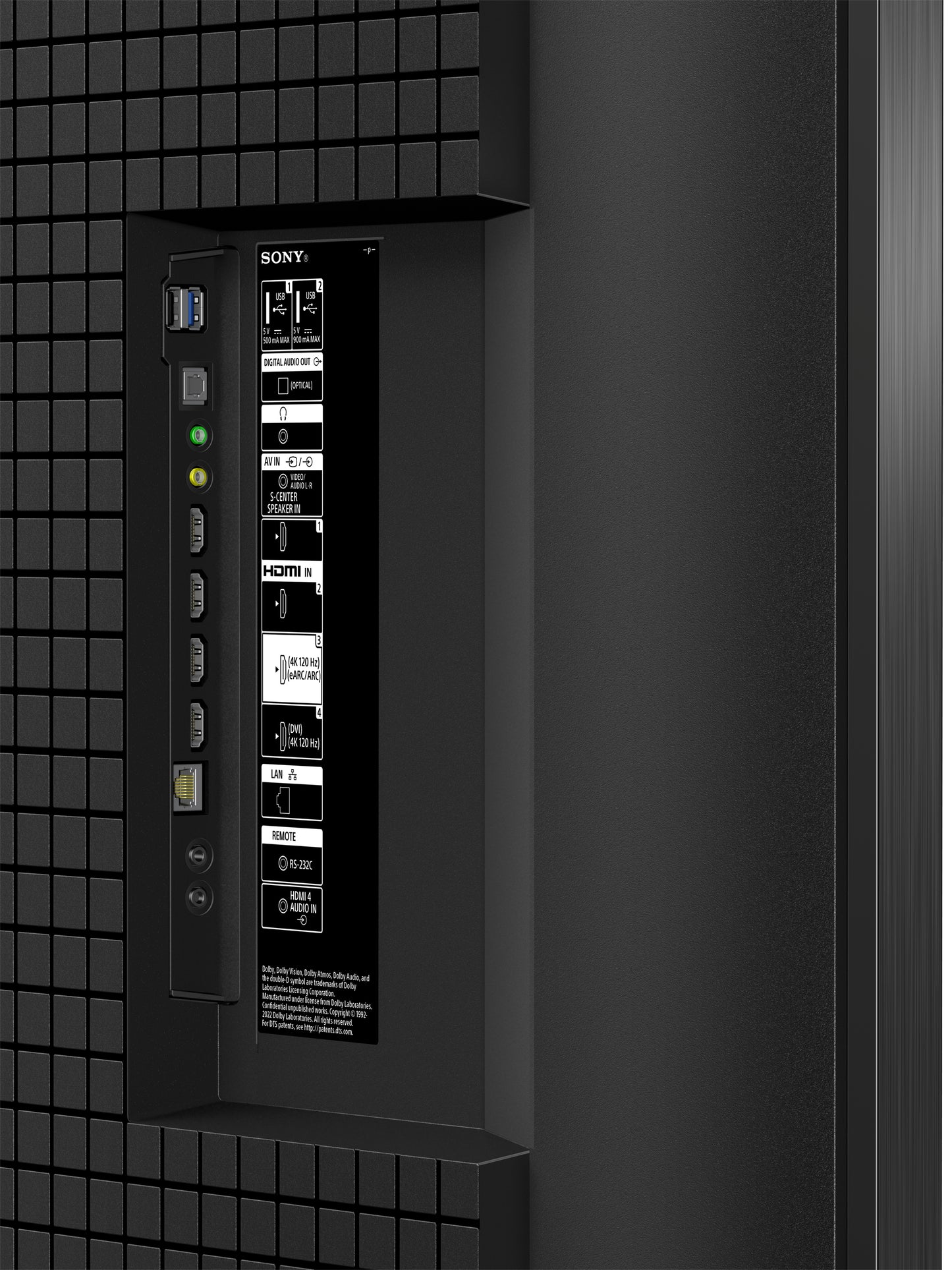 Sony FW-98BZ53L signage display Digital signage flat panel 98" LED Wi-Fi 780 cd/m² 4K Ultra HD Black Android 24/7