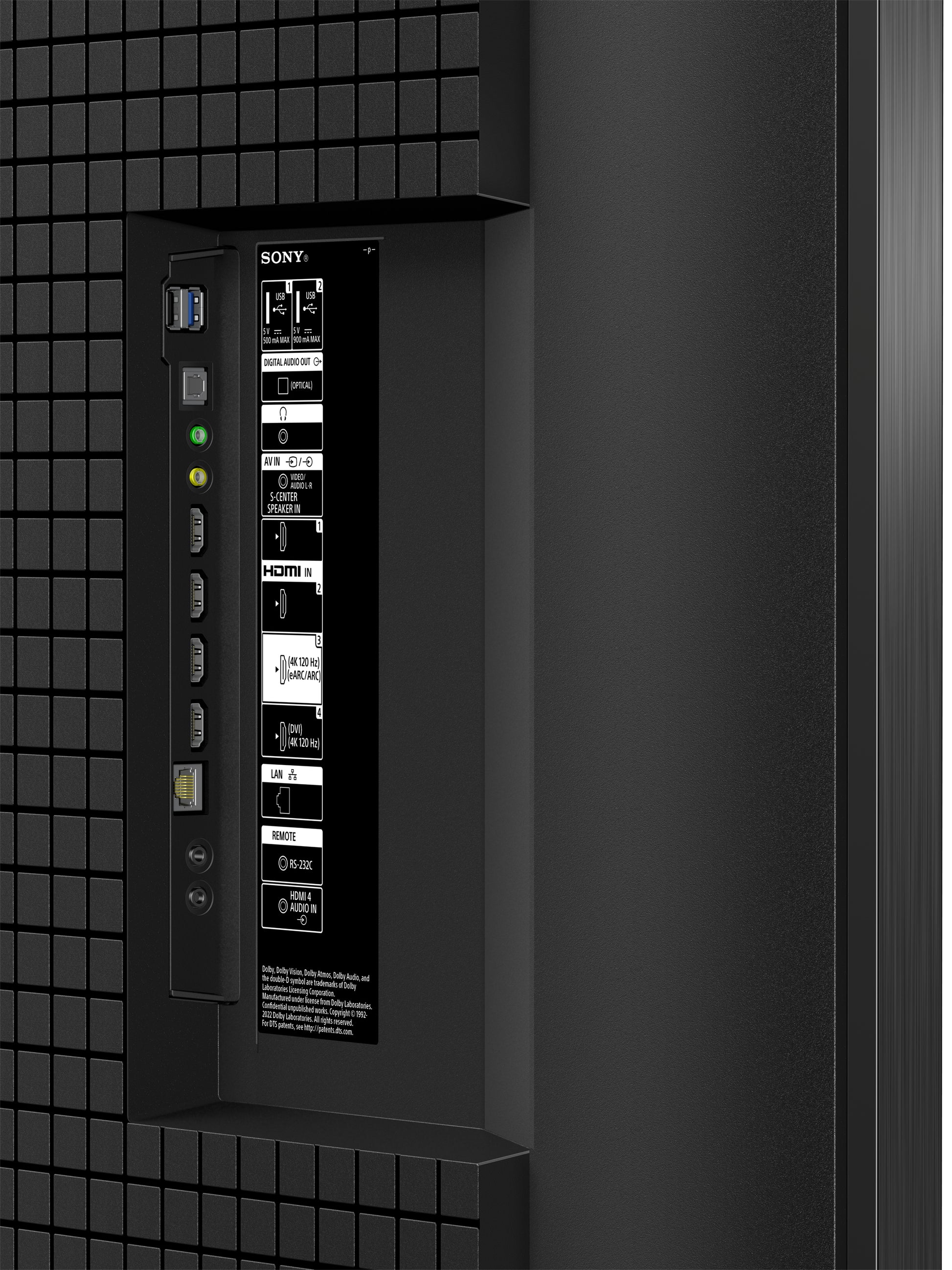 Sony FW-98BZ53L signage display Digital signage flat panel 98" LED Wi-Fi 780 cd/m² 4K Ultra HD Black Android 24/7