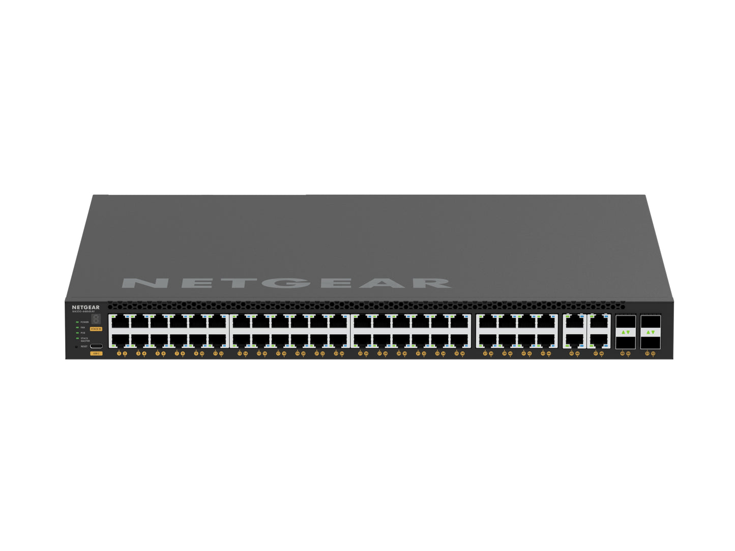 NETGEAR M4350-44M4X4V Managed L3 2.5G Ethernet (100/1000/2500) Power over Ethernet (PoE) 1U Black