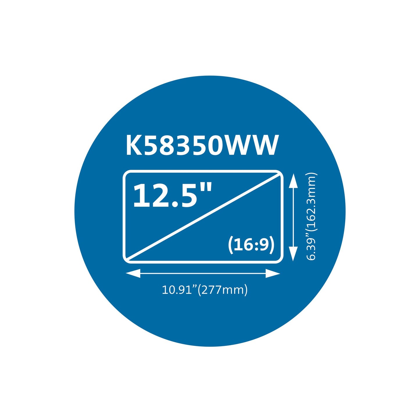 Kensington MagPro™ 12.5" (16:9) Laptop Privacy Screen with Magnetic Strip
