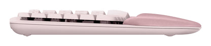 Logitech Wave Keys keyboard Universal RF Wireless + Bluetooth QWERTY English Rose
