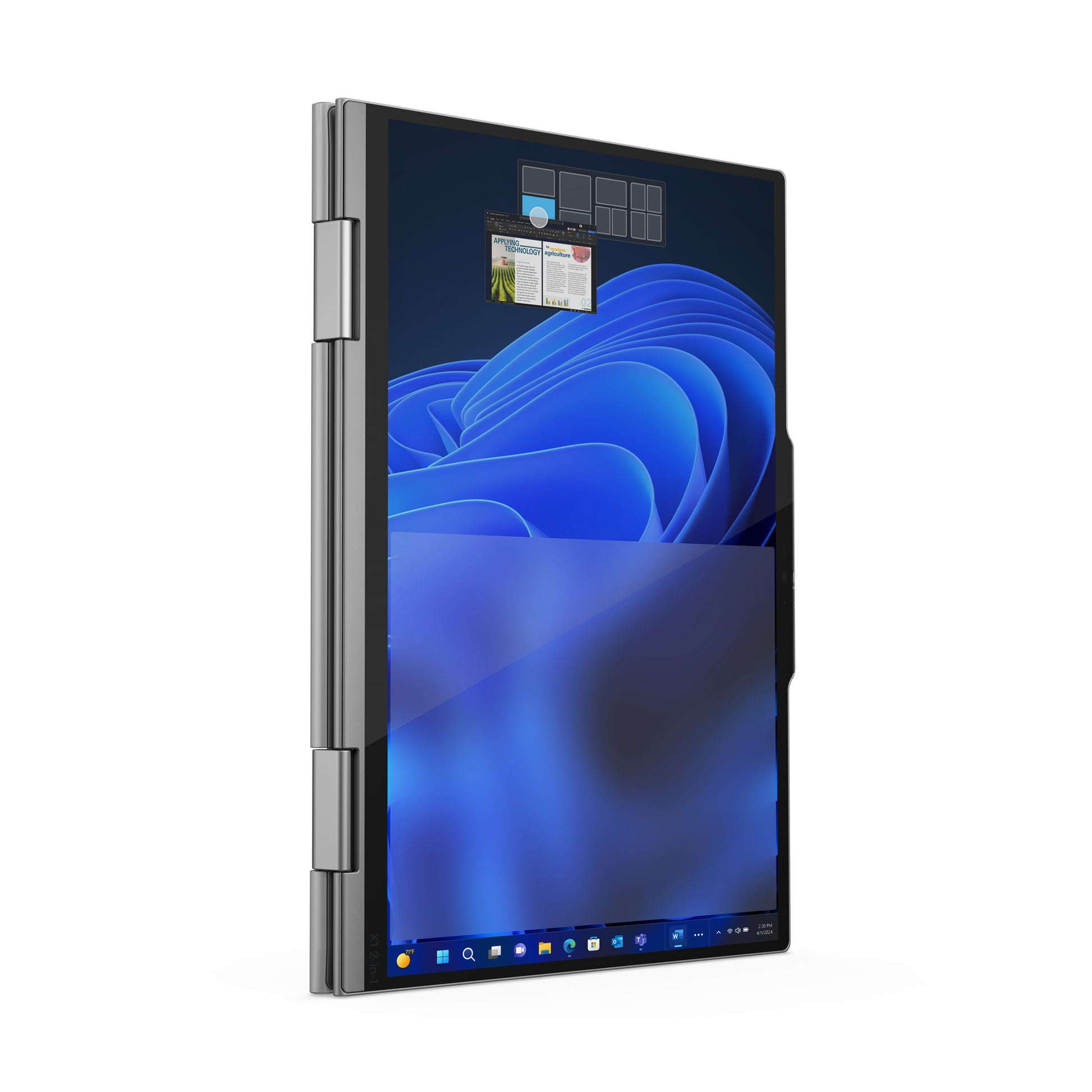 Lenovo ThinkPad X1 2-in-1 Gen 9 Intel Core Ultra 5 125U Hybrid (2-in-1) 14" Touchscreen WUXGA 16 GB LPDDR5x-SDRAM 512 GB SSD Wi-Fi 6E (802.11ax) Windows 11 Pro English Gray