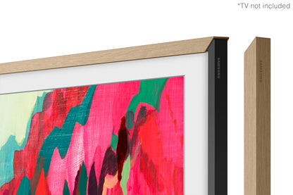 Samsung 75” Customisable Frame White Bezel (2025) - Teak